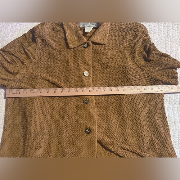 Jessica Howard Vintage Black Multi Sleeveless Dress Lightweight Jacket Sz 16 - Picture 14 of 16